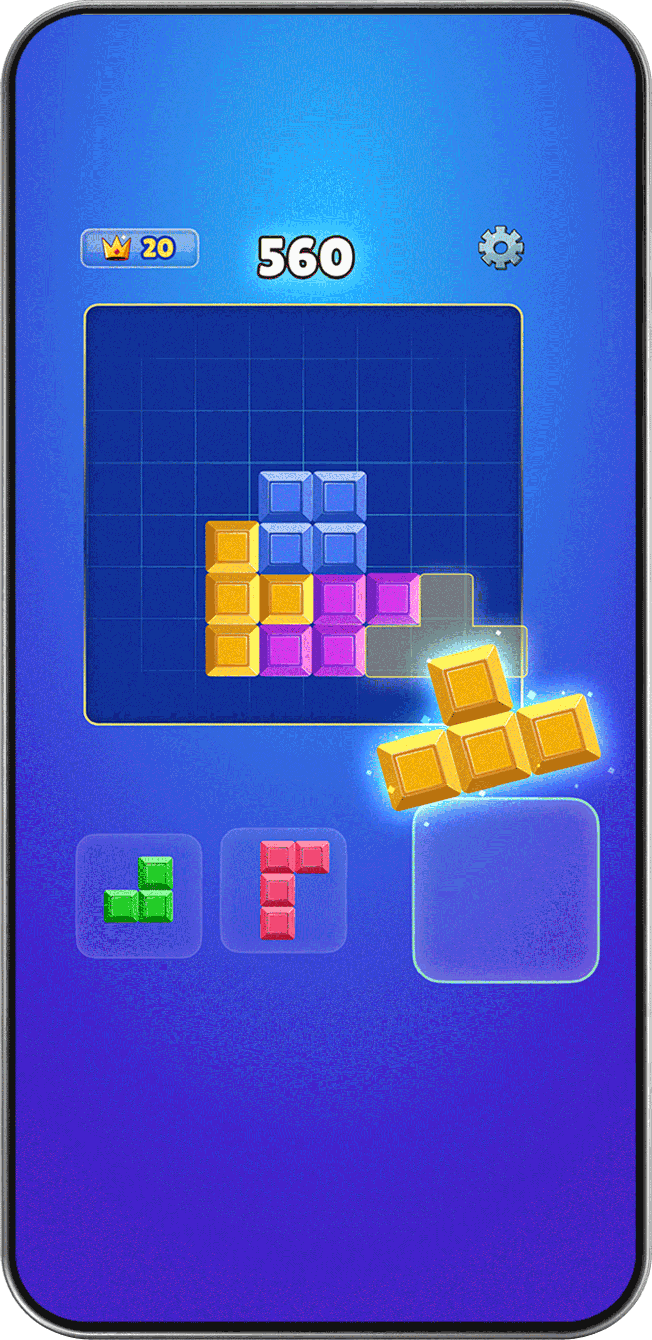 Block blast game screenshot three
